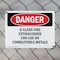 Signmission D-Class Fire Extinguisher For Use On Combustible Danger Sign, Plastic, 10in W x 7in L, 2PK OS-2PACK-DS-P-710-L-2377 - alternate 6